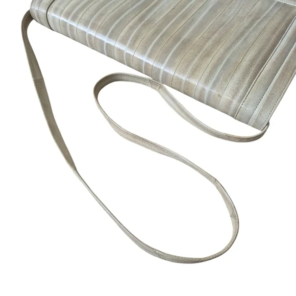 Vintage 80s Korean Eel Skin Shoulder Clutch Bag Removable Strap - Picture 6 of 12